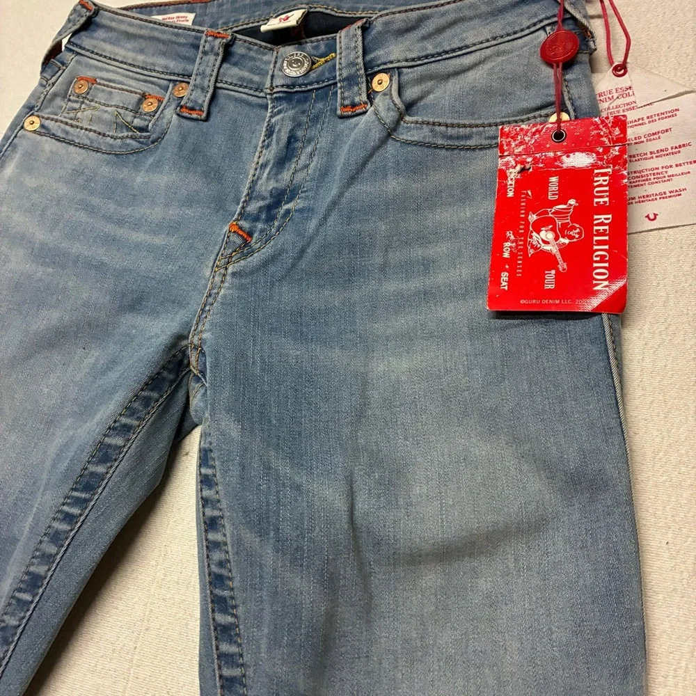 NWT True Religion Women Blue Jeans Size 27 Jennie Curvy Skinny - Picture 8 of 16